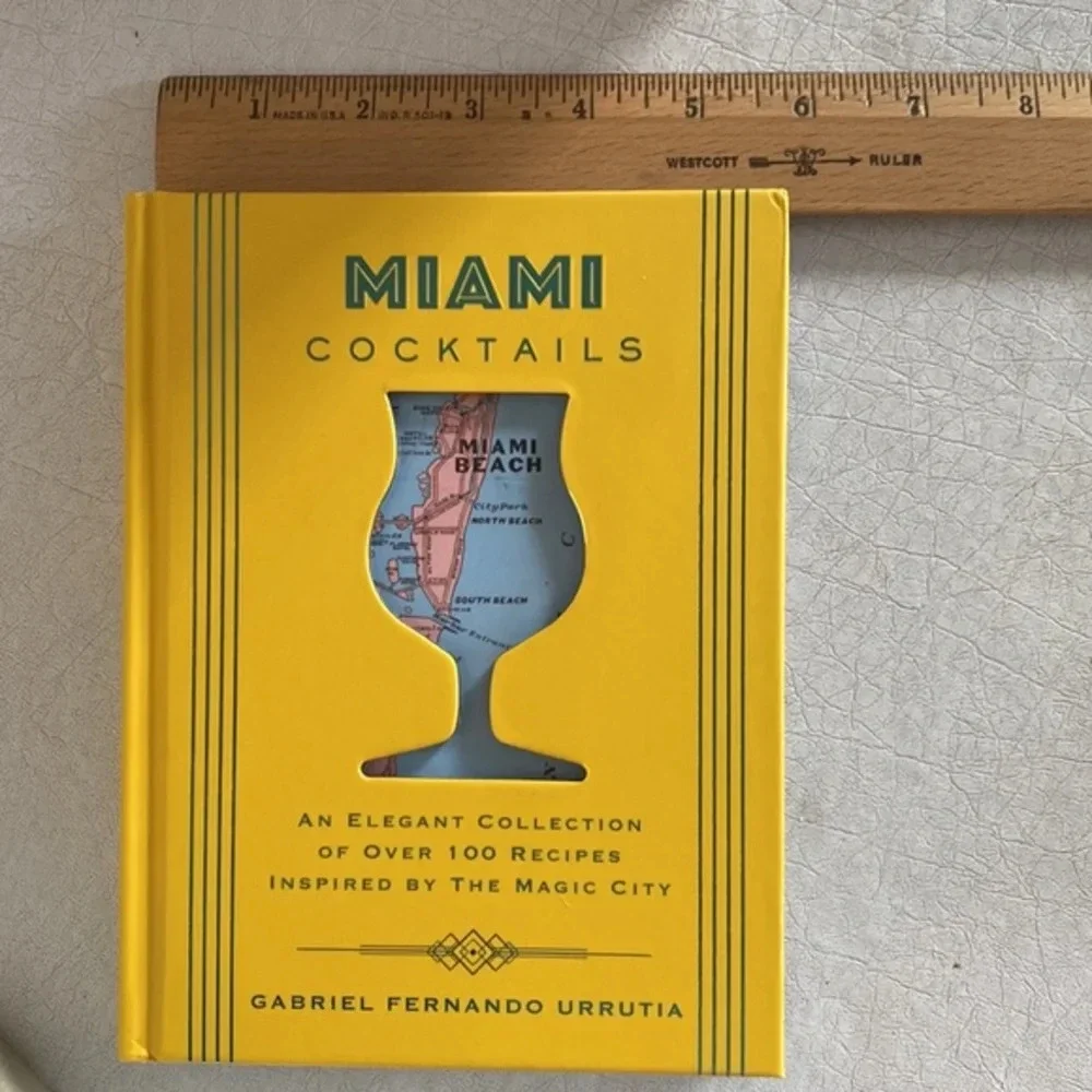 Miami Cocktails: An‎ Elegant Collection of over 100 Recipes Hardcover Book